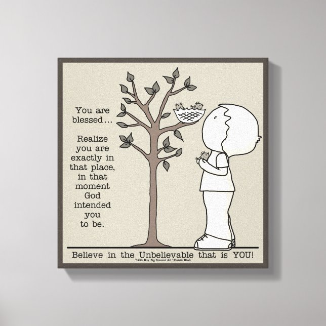 Dieser Ort Leinwanddruck (Vorderseite)