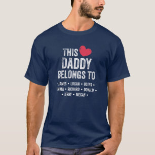 Dieser Papa gehört zum Tag der Kindernamensväter T-Shirt