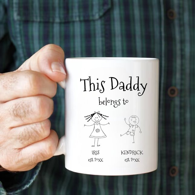 Dieser Papa gehört zur Tasse mit Kindernamen (Von Creator hochgeladen)
