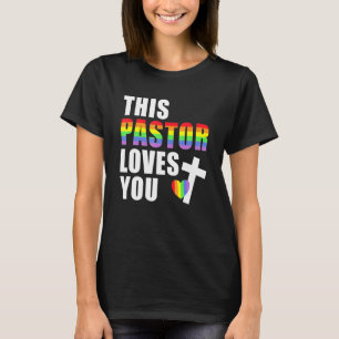 Dieser Pastor Lieben Sie LGBTQ Ally Religious Lead T-Shirt