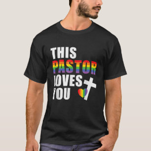 Dieser Pastor Lieben Sie LGBTQ Ally Religious Lead T-Shirt