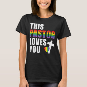 Dieser Pastor Lieben Sie LGBTQ Ally Religious Lead T-Shirt