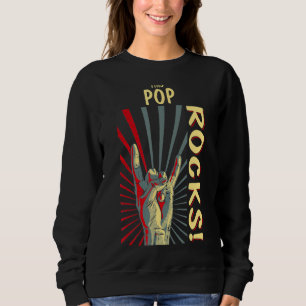 Dieser Pop rockt Vintag Retro Concept 70er 80er Fu Sweatshirt