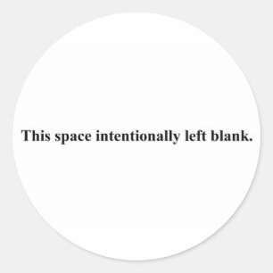 "Dieser Raum verließ absichtlich Raum" Aufkleber