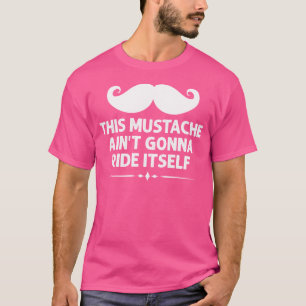 Dieser Schnurrbart wird sich nicht selbst Techno f T-Shirt