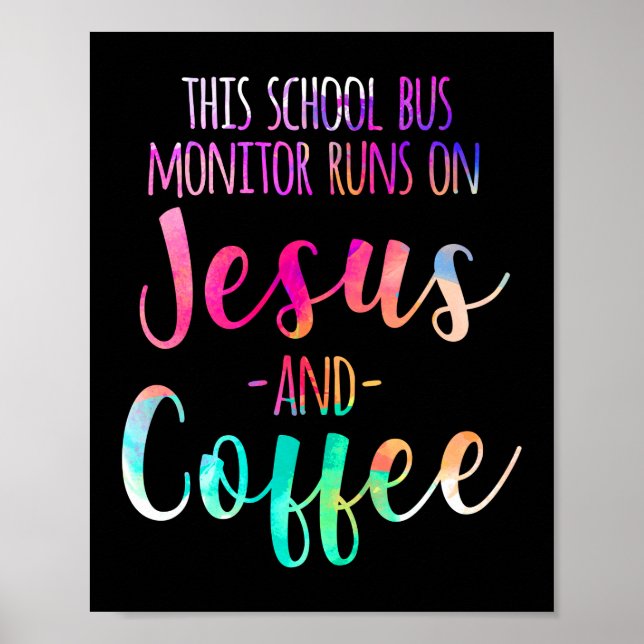 Dieser Schulbusmonitor läuft auf Jesus & Kaffee Poster (Vorne)