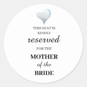 Dieser Sitz ist freundlicherweise reserviert für d Runder Aufkleber