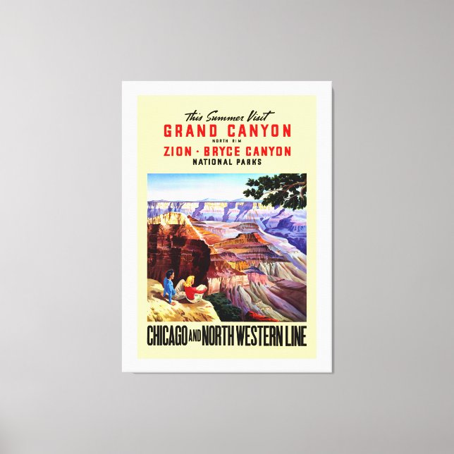 Dieser Sommer Besuch Grand Canyon Leinwanddruck (Vorderseite)