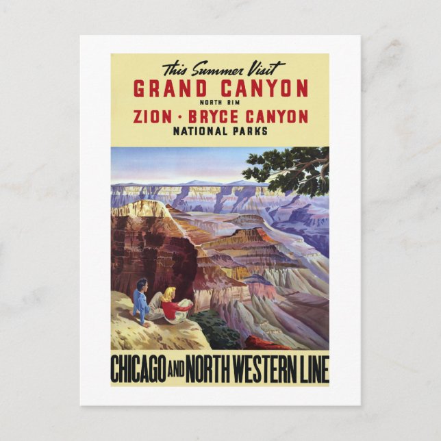 Dieser Sommer Besuch Grand Canyon Postkarte (Vorderseite)