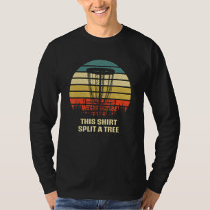 Dieser Split a Tree Disc Golf Memes Golfer Trend T-Shirt