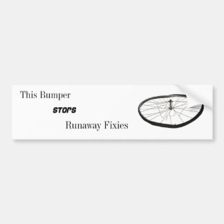 Dieser Stoßdämpfer stoppt Durchgehen Fixies Autoaufkleber