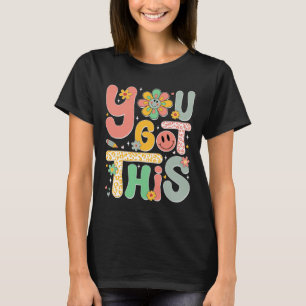 Dieser Testtag Groovy Motivierend Teacher S T-Shirt