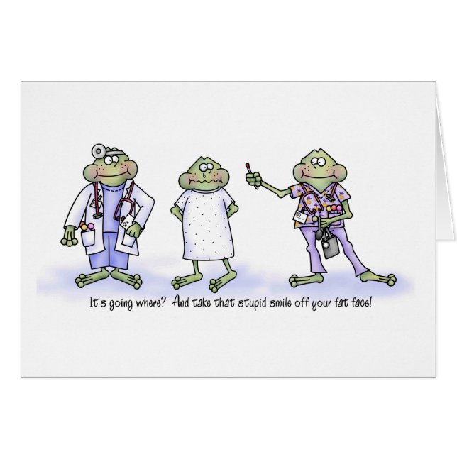 Dieser Thermometer geht WOHIN?  Lustige Frösche (Vorderseite (Horizontal))