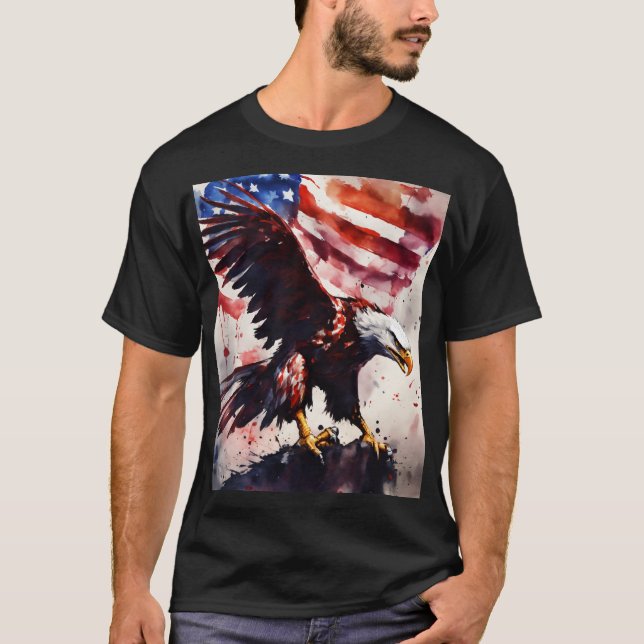 Dieser Titel hebt das patriotische Thema und die T-Shirt (Vorderseite)