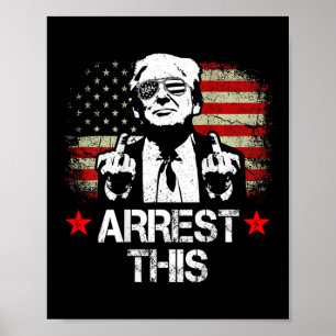 Dieser Trump Middle Fingers Pro Trump 2024 (auf de Poster