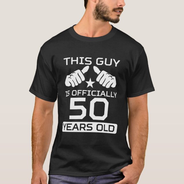 Dieser Typ ist 50 50. T-Shirt (Vorderseite)