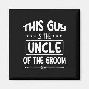 Dieser Typ ist der Onkel der Groombride Hochzeit m Magnet