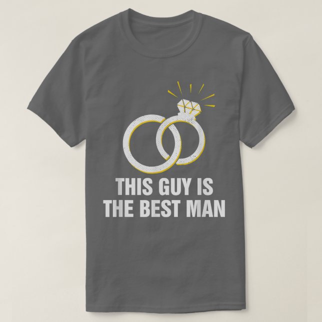Dieser Typ ist der Trauzeuge Bridesman Bachelor Gr T-Shirt (Design vorne)