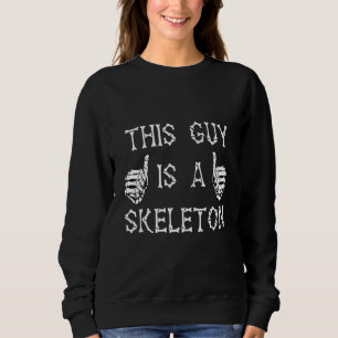 Dieser Typ ist ein Skelettband, das Weihnachten fü Sweatshirt