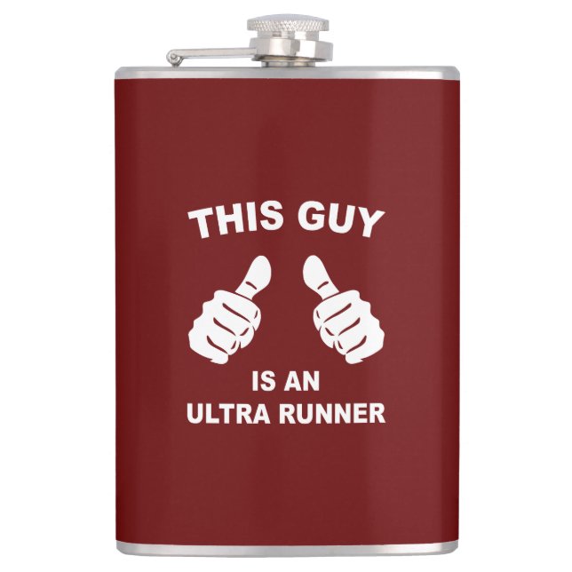 Dieser Typ ist ein Ultra Runner Flachmann (Vorderseite)