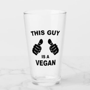 Dieser Typ ist Vegan Glas