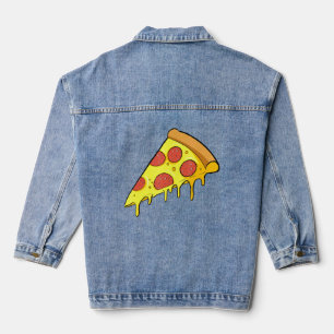 Dieser Typ läuft auf Pizza Pepperoni Jeansjacke