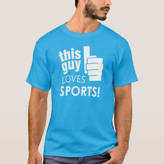 Dieser Typ-Liebe-Sport! T-Shirt (Vorderseite)