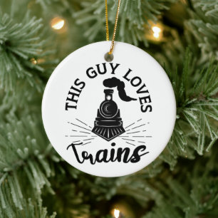 Dieser Typ Lieben Bahn Lover Funny Train Keramik Ornament