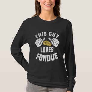 Dieser Typ Lieben Fondue - Funny Swiss Cheese Weo T-Shirt