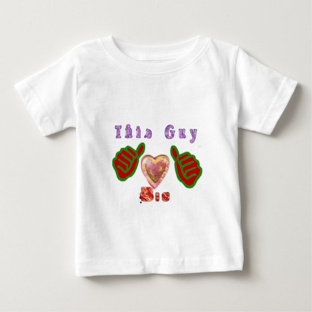 Dieser Typ Lieben große Geschenkkunst drucken Baby T-shirt (Vorderseite)