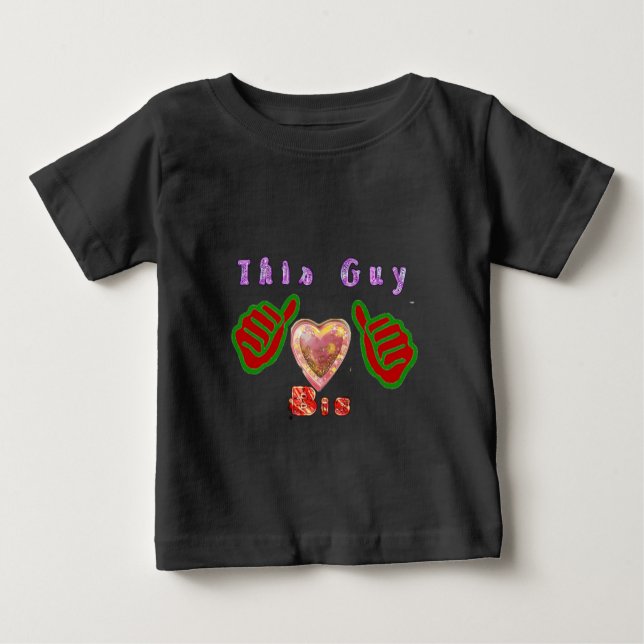 Dieser Typ Lieben große Geschenkkunst drucken Baby T-shirt (Vorderseite)