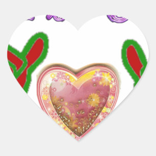 Dieser Typ Lieben große Geschenkkunst drucken Herz-Aufkleber