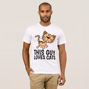 DIESER TYP LIEBEN KATZEN, Männer Katzenjacke T - S T-Shirt