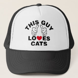 DIESER TYP LIEBEN KATZEN TRUCKERKAPPE