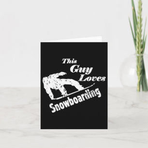 Dieser Typ Lieben Snowboarden - Spaß Geschenk für Karte