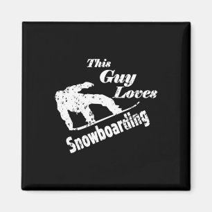 Dieser Typ Lieben Snowboarden - Spaß Geschenk für  Magnet