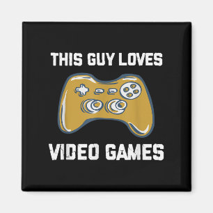 Dieser Typ Lieben Videospiele Funny Gamer Zitat Ga Magnet