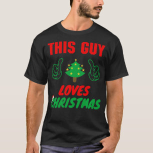 Dieser Typ Lieben Weihnachten, Funny Xmas Mens Paj T-Shirt