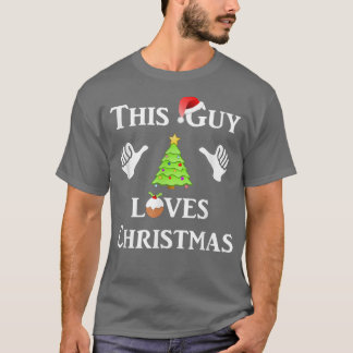 Dieser Typ Lieben Weihnachten lustige Weihnachten T-Shirt
