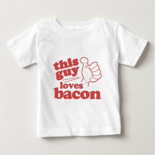 Dieser Typ liebt Bacon Baby T-shirt