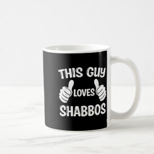 Dieser Typ liebt Schabbos Schabbat Schalom Challah Kaffeetasse
