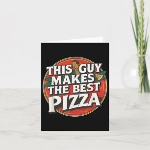 Dieser Typ macht den lustigen Zza-Macher Retro-Foo Karte
