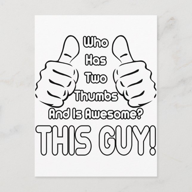 Dieser Typ Postkarte (Vorderseite)