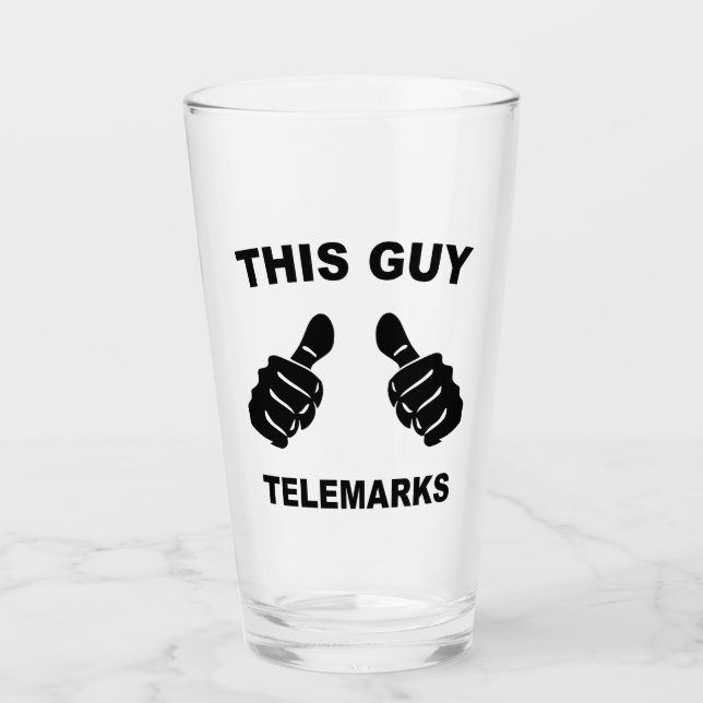 Dieser Typ Telemarke Glas (Vorderseite)