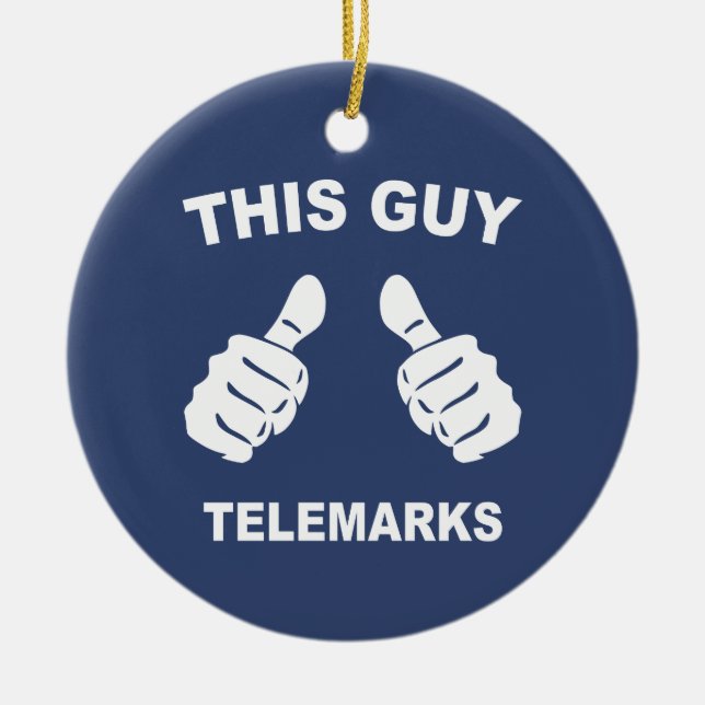 Dieser Typ Telemarke Keramik Ornament (Vorne)