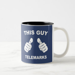 Dieser Typ Telemarke Zweifarbige Tasse