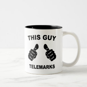 Dieser Typ Telemarke Zweifarbige Tasse