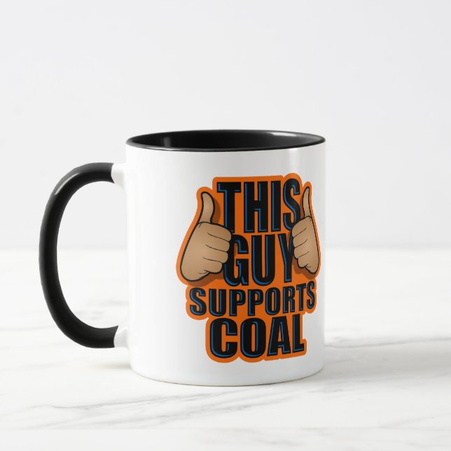 DIESER TYP UNTERSTÜTZT KOHLE TASSE (Links)