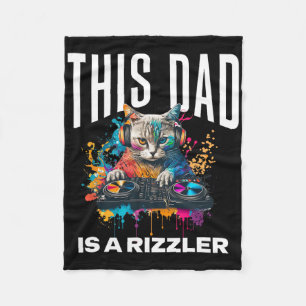Dieser Vater hat Rizz Cool DJ Cat Rizzler Vater Va Fleecedecke