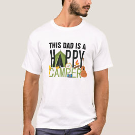 Dieser VATER ist ein glückliches CAMPER-CAMPING T-Shirt